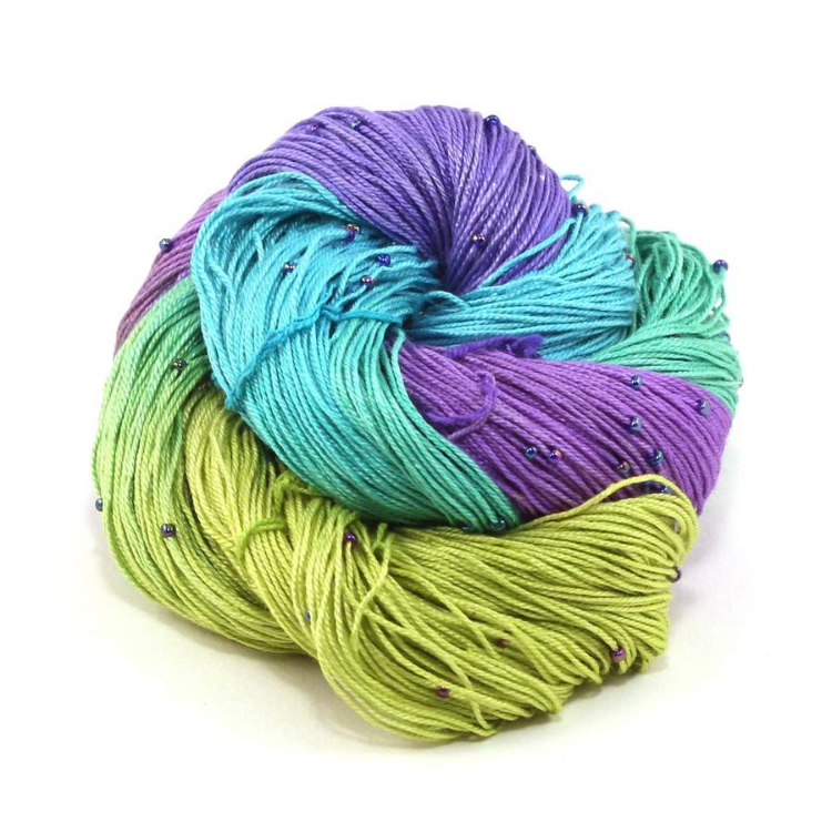 Hand-Beaded Silk Yarn – The Spin Off Yarn Shop